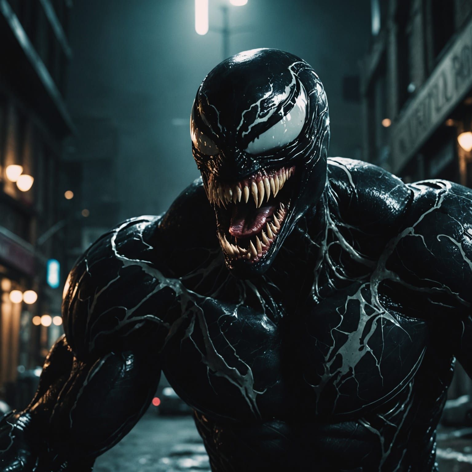 Cinematic Film Still of Venom