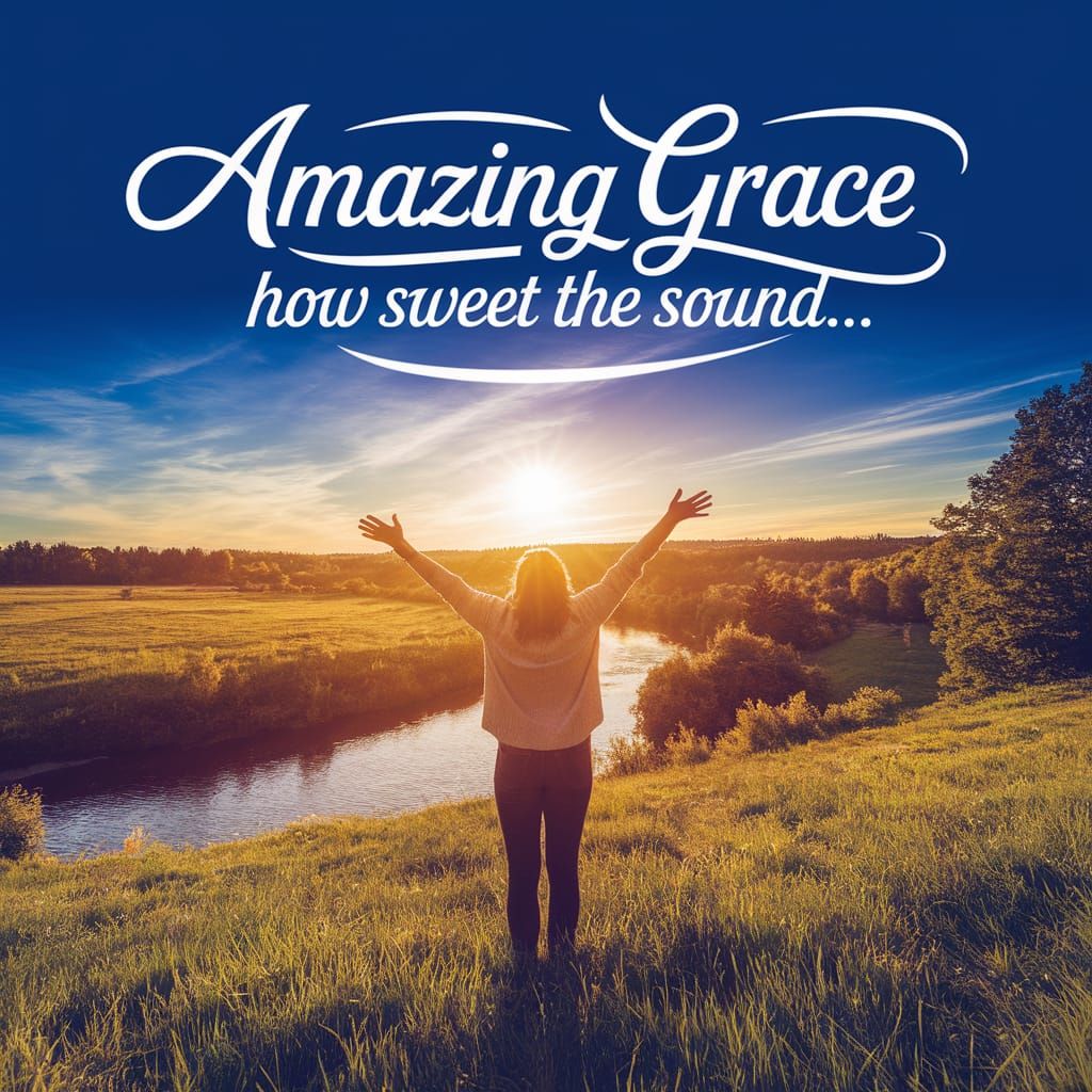 Soulful Figure in Sunlit Meadow