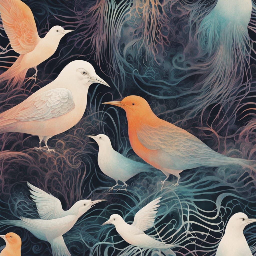 Dreamlike Water Elementals in Cosmic Harmony