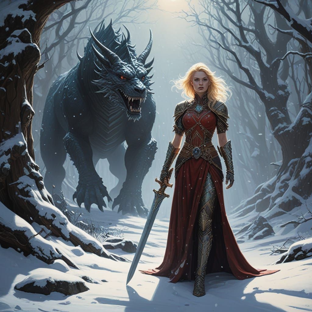 Regal Warrior Queen Embarks on a Perilous Journey