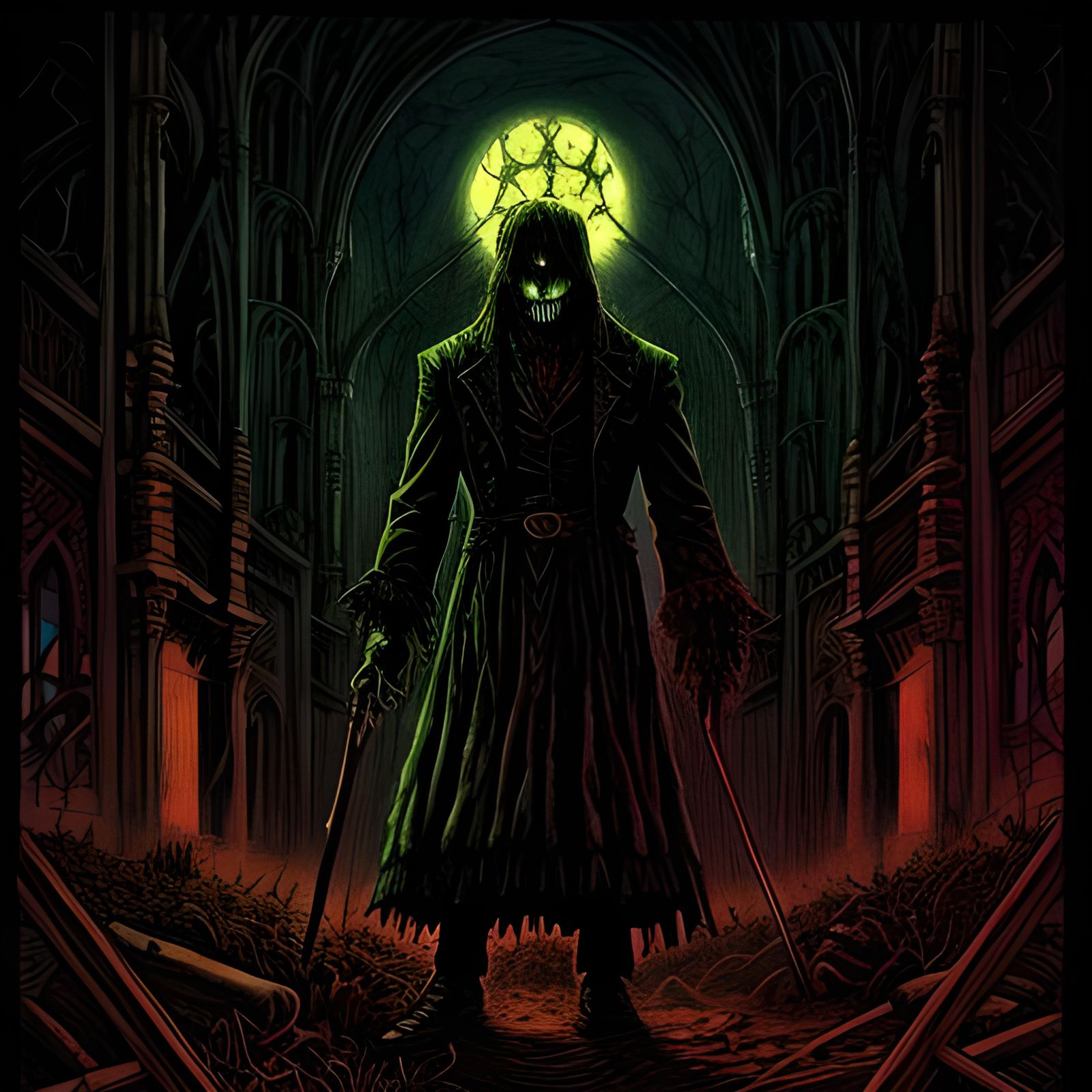 Gothic Horror Comic Art by Bernie Wrightson