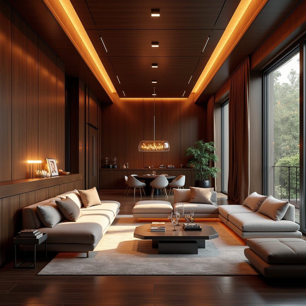 Luxurious Futuristic Apartment in 8K Matte Painting Style