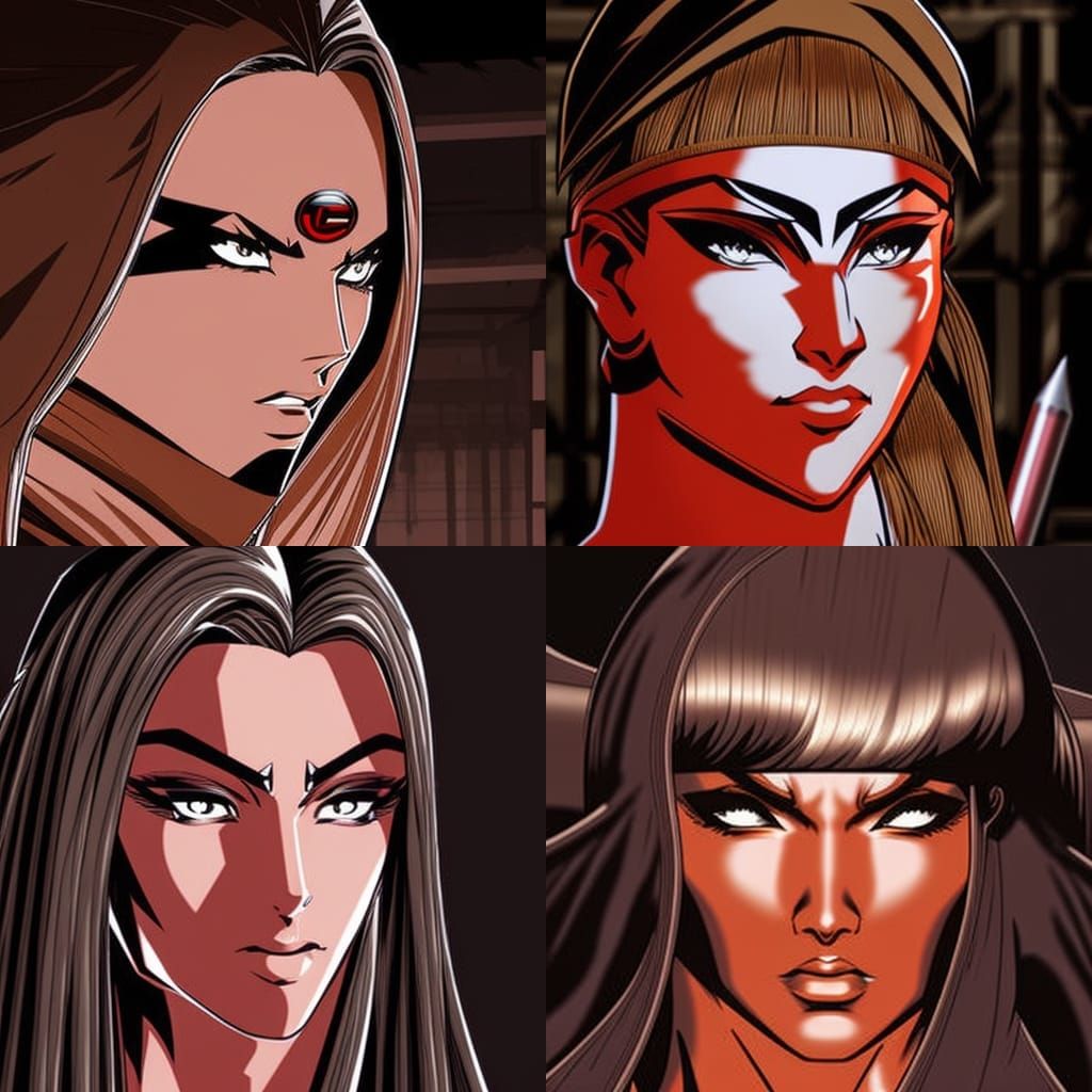 Female Bodybuilder as Video Game Character in NYC Back Alley