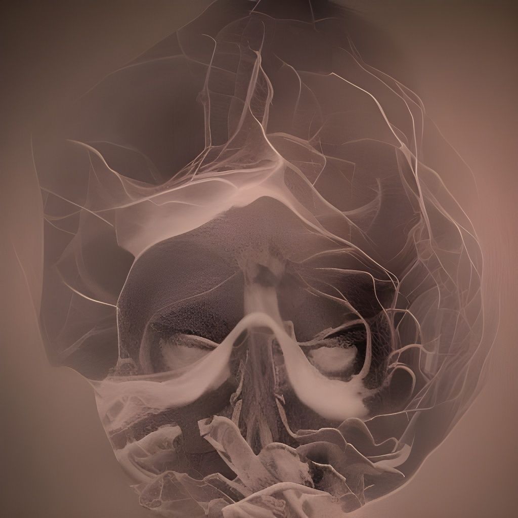 Broken Brain in Teacup: Anatomical X-Ray Art