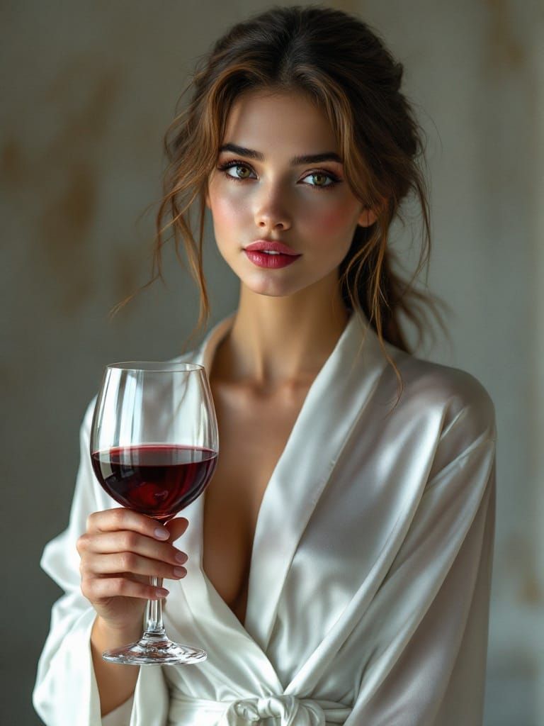 Sultry Woman in Noir Style