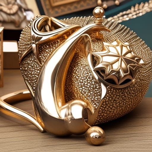 Opulent Armchair Surrounded by Victorian Clutter