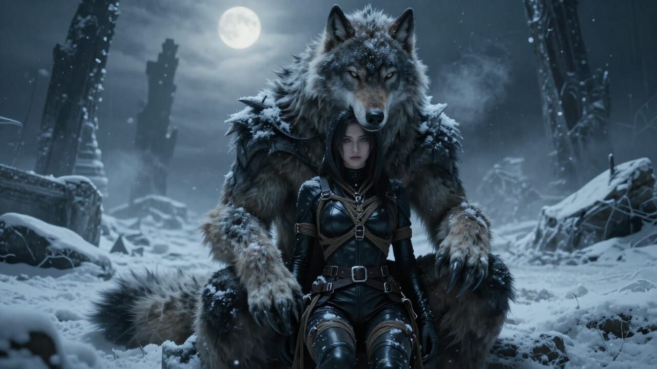 Diablo II Druid Embraces Assassin in Frozen Tundra