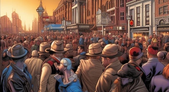 A Crowd Of Humans All Staring At You Expectantly. ²