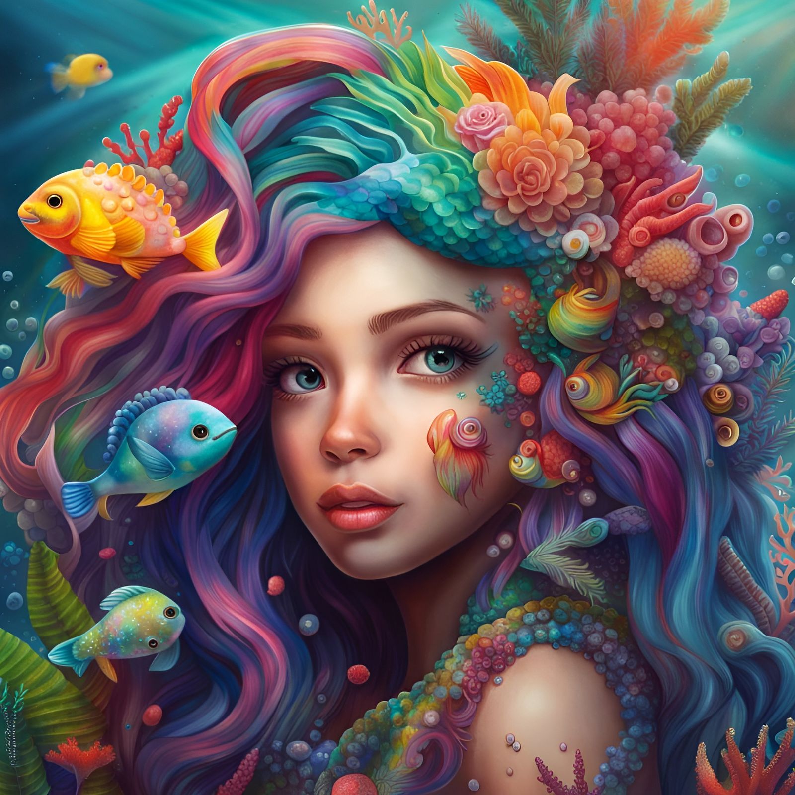 Colorful Mermaid