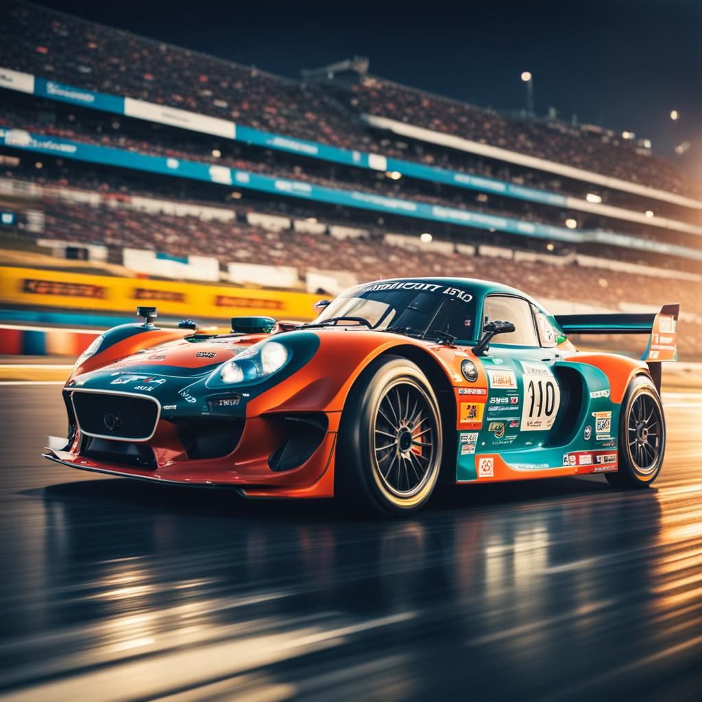 Aesthetic Racing Car Competition: Realistic Professional Pho...