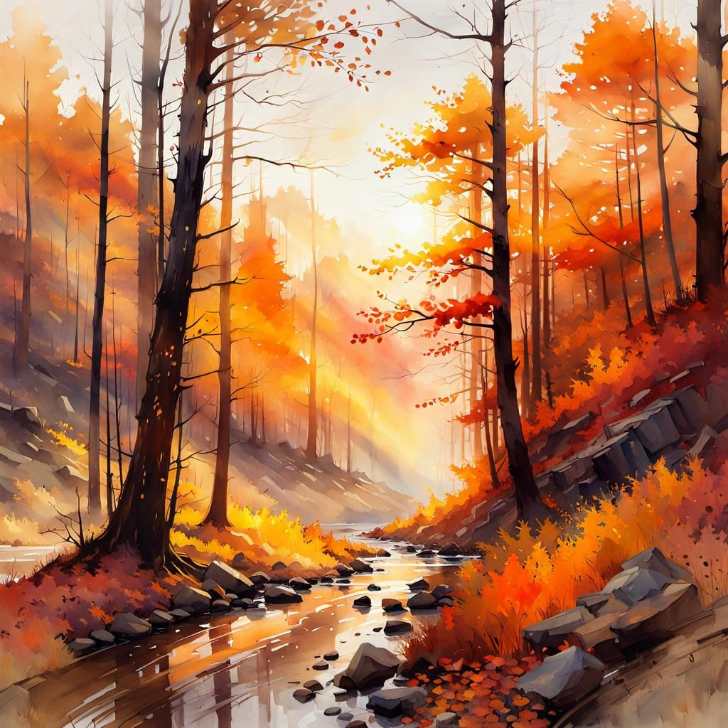 Autumn Orange Display