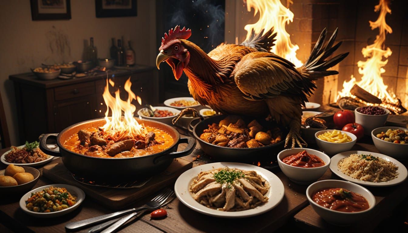 Fantasy Feast Turns to Horror in Flames