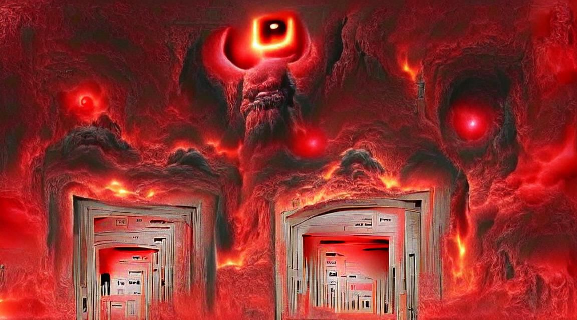 Fiery Portal to Hell Opens Wide