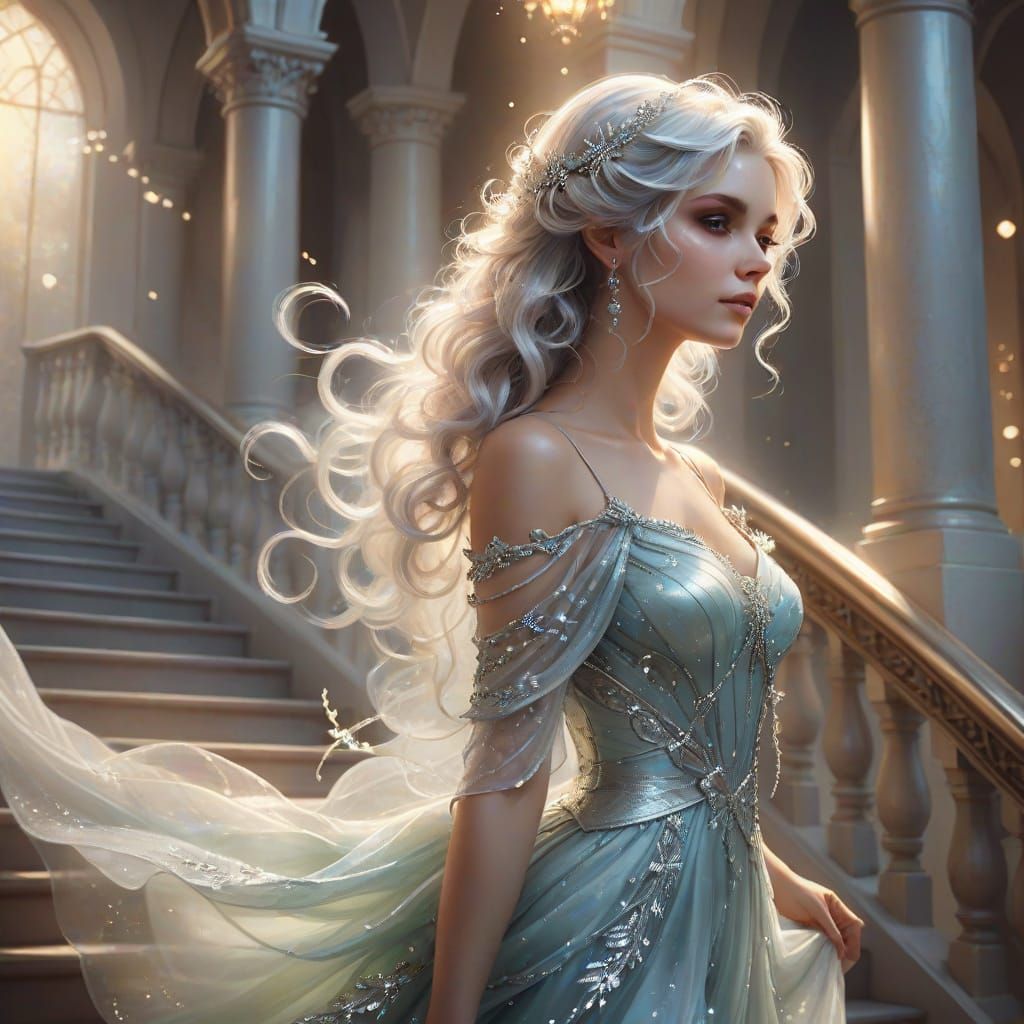 Ethereal Fairy Descends: Fantasy Art in Pastel Colors