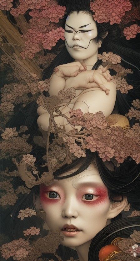 Hyperdetailed Yokai Portrait in 8K Resolution