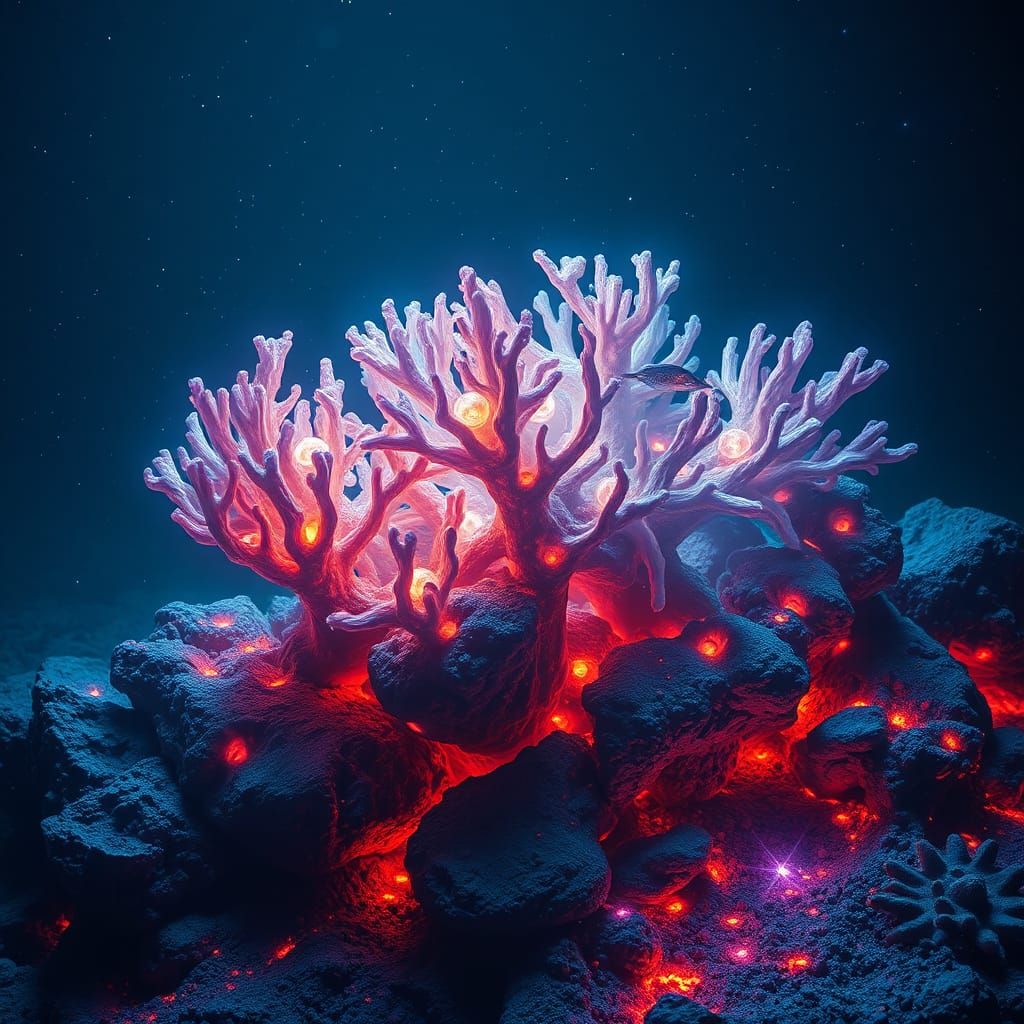 Ethereal Coral Reef of Prismatic Light