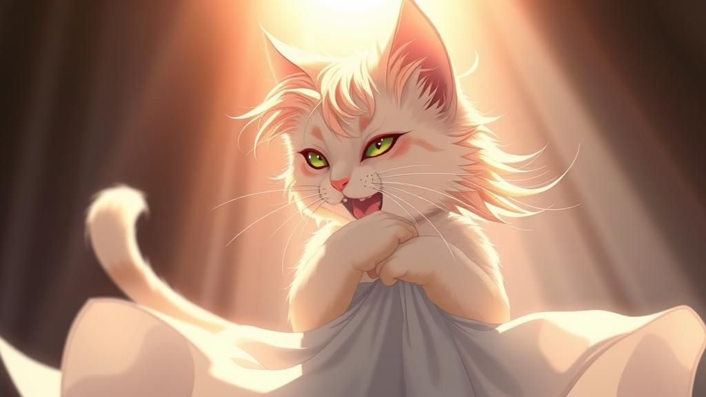 Anime Catgirl with Soft Fur and Fine Details