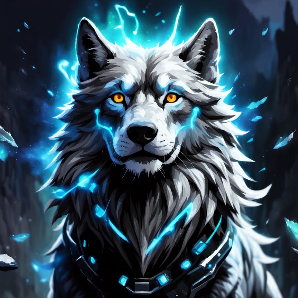 A Friendly and Fierce Guardian Wolf