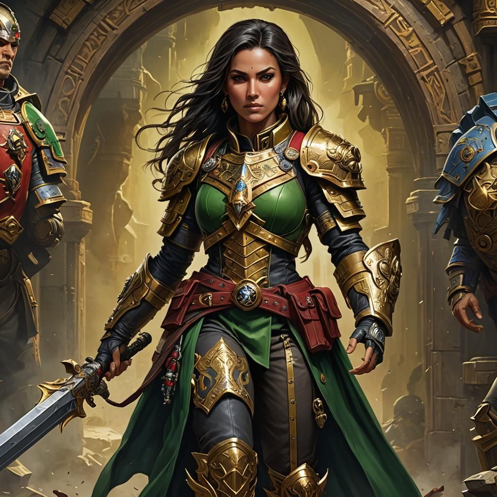 Warhammer 40k Battlemaid Warrior Portrait