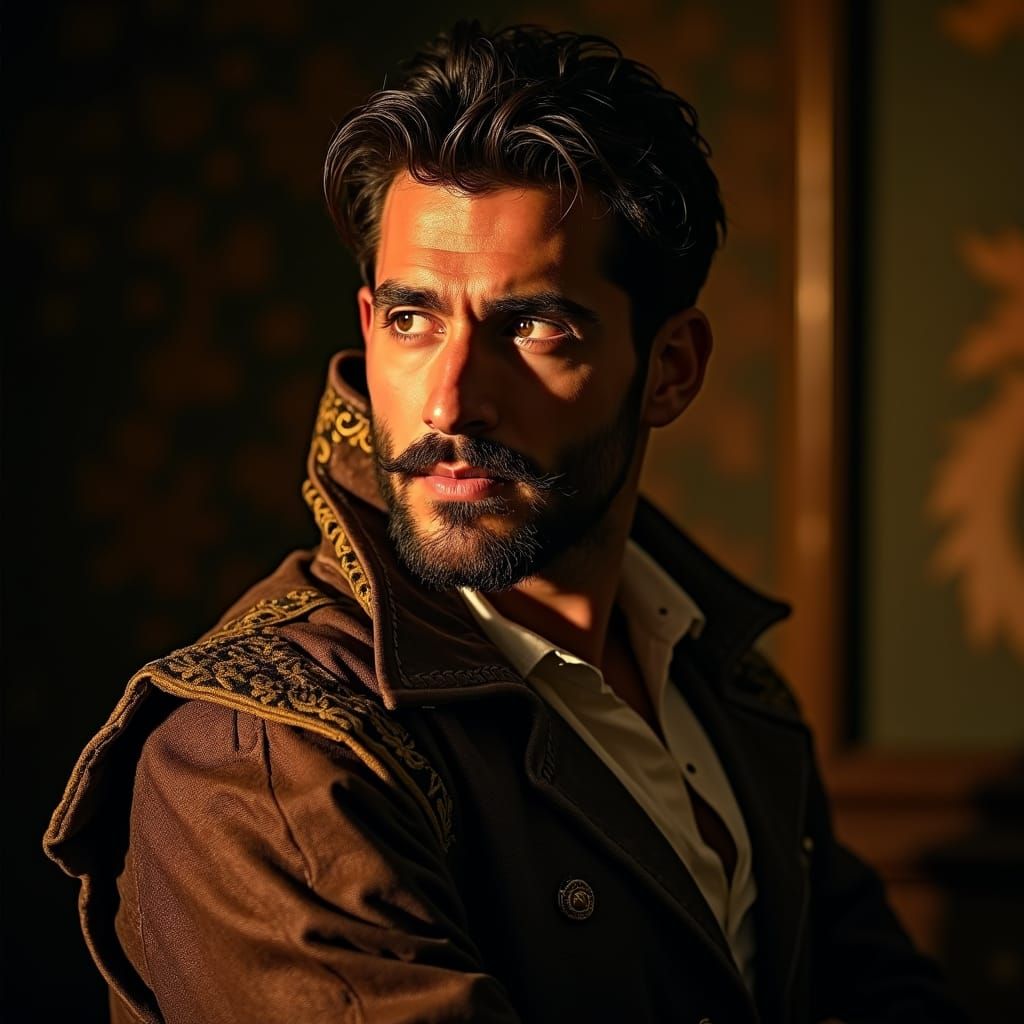 Spanish Nobleman Portrait with Dramatic Lighting