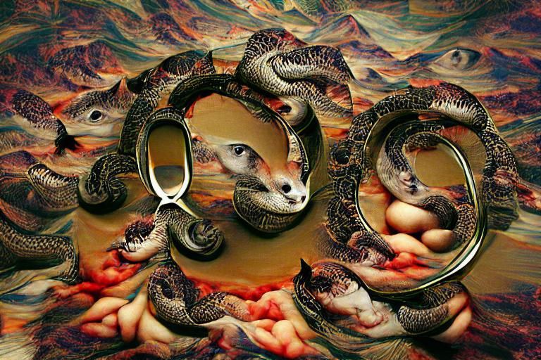 Surreal Ouroboros: The Eternal Serpent