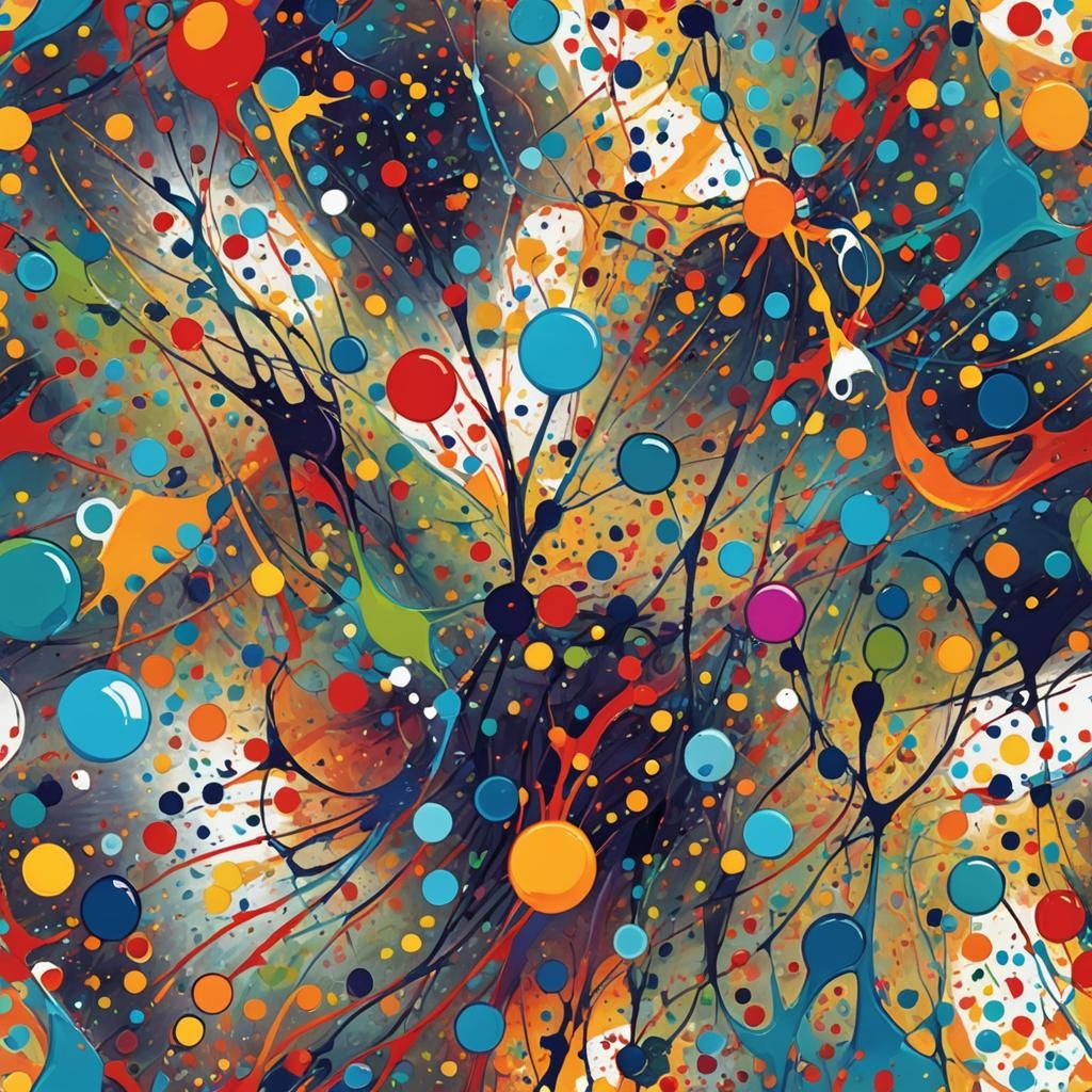 Vibrant Abstract Feet Dancing in Expressionist Art