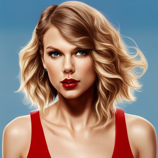 Hyperrealistic Taylor Swift KFC Portrait