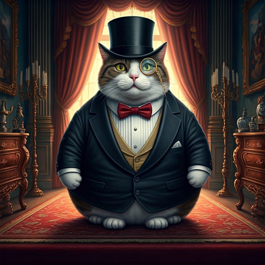 Dapper Felines in Luxury Settings