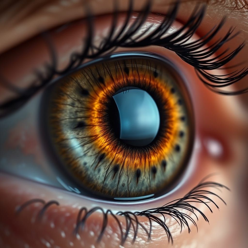 A Photorealistic Human Eye with Intricate Details