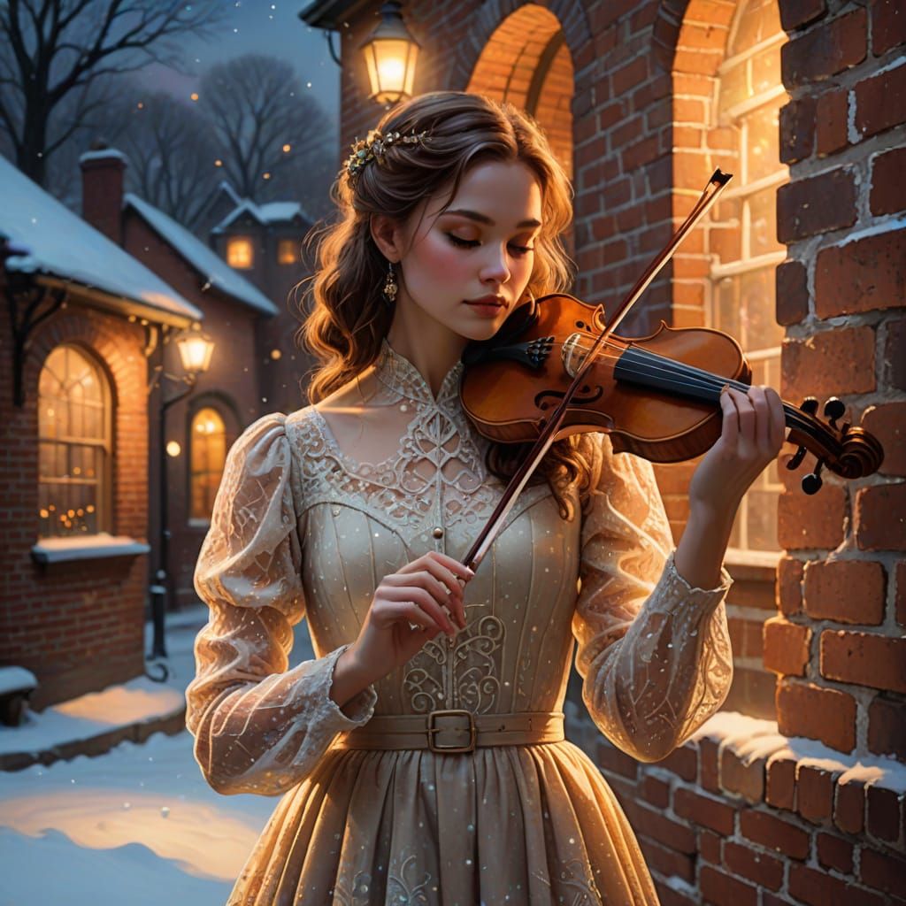 Enchanting Winter Concert in Whimsical Fantasy