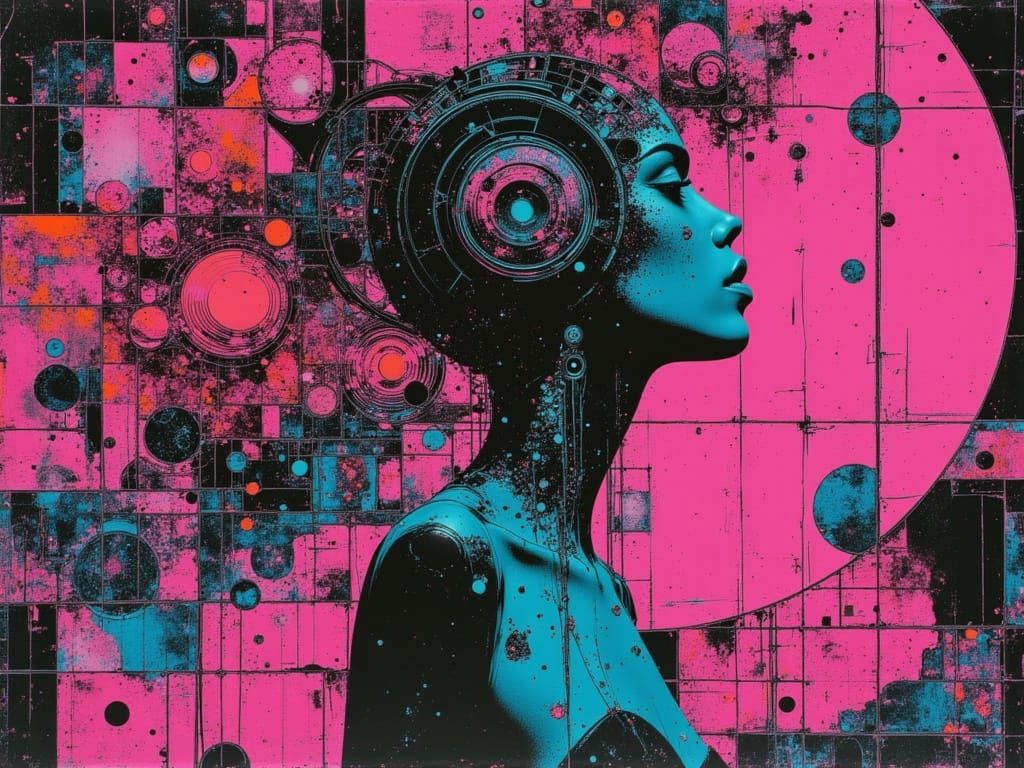 Cyber Alien Origins in Detailed Lomography Style