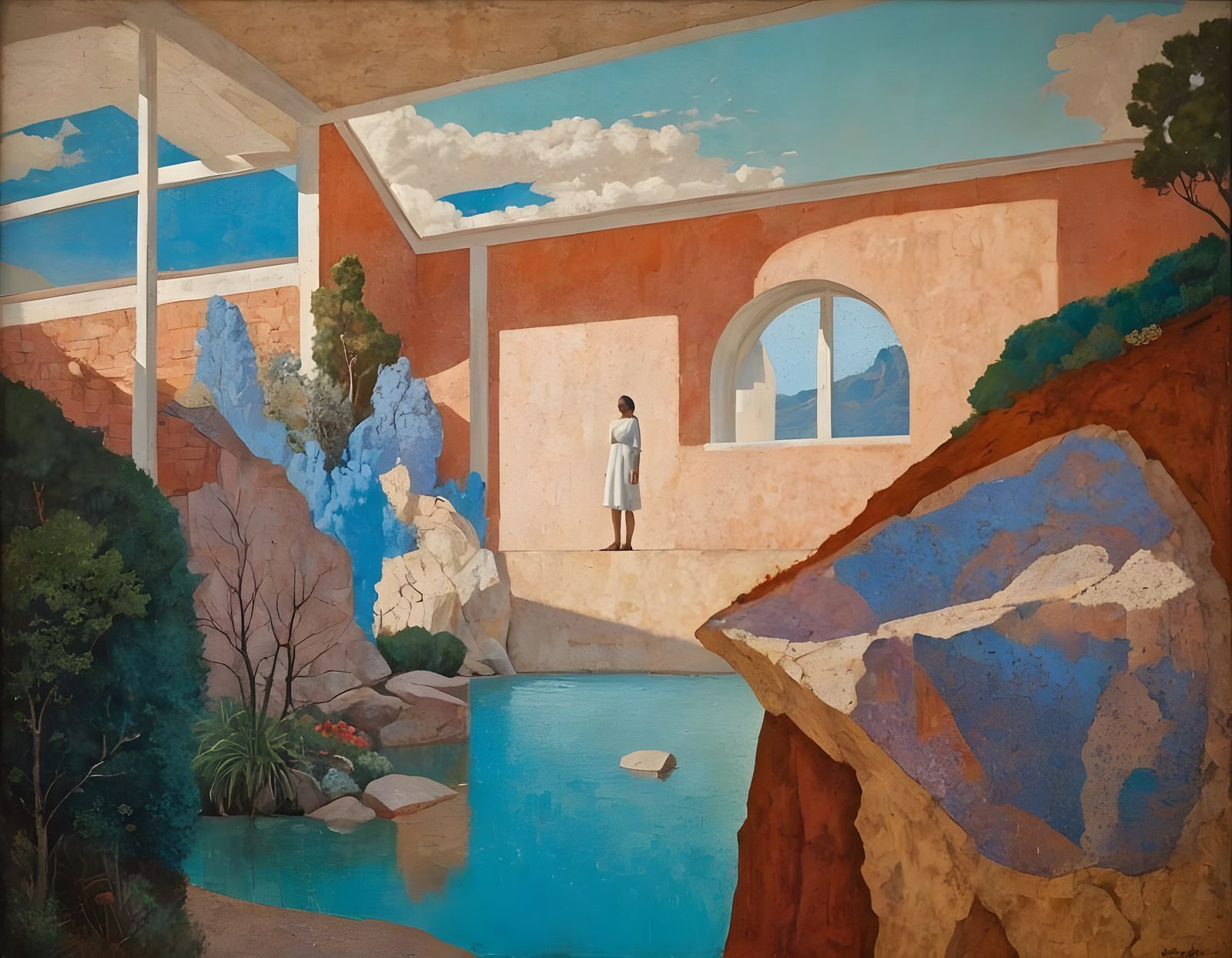 Oasis in Vibrant Dreamscapes