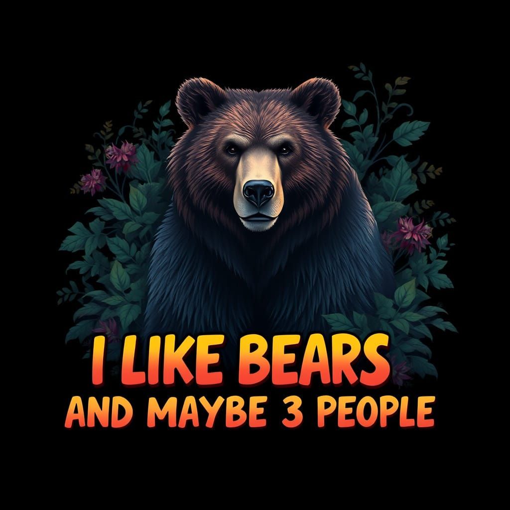 Majestic Bear in Fantasy Landscape