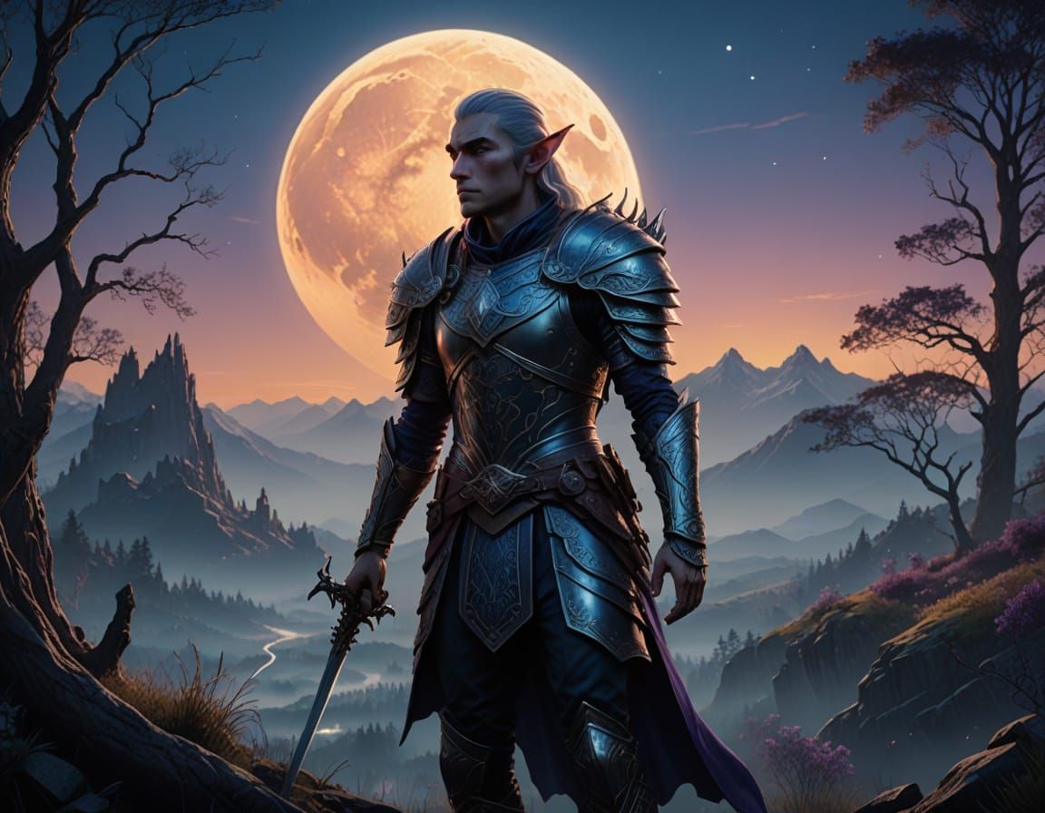 Ethereal Elven Ranger in Hyper-Realistic Digital Art