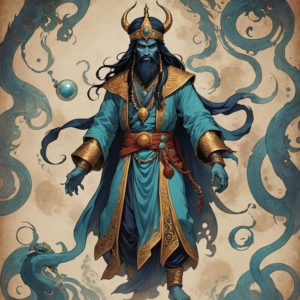 AI Generated Image of a Djinn
