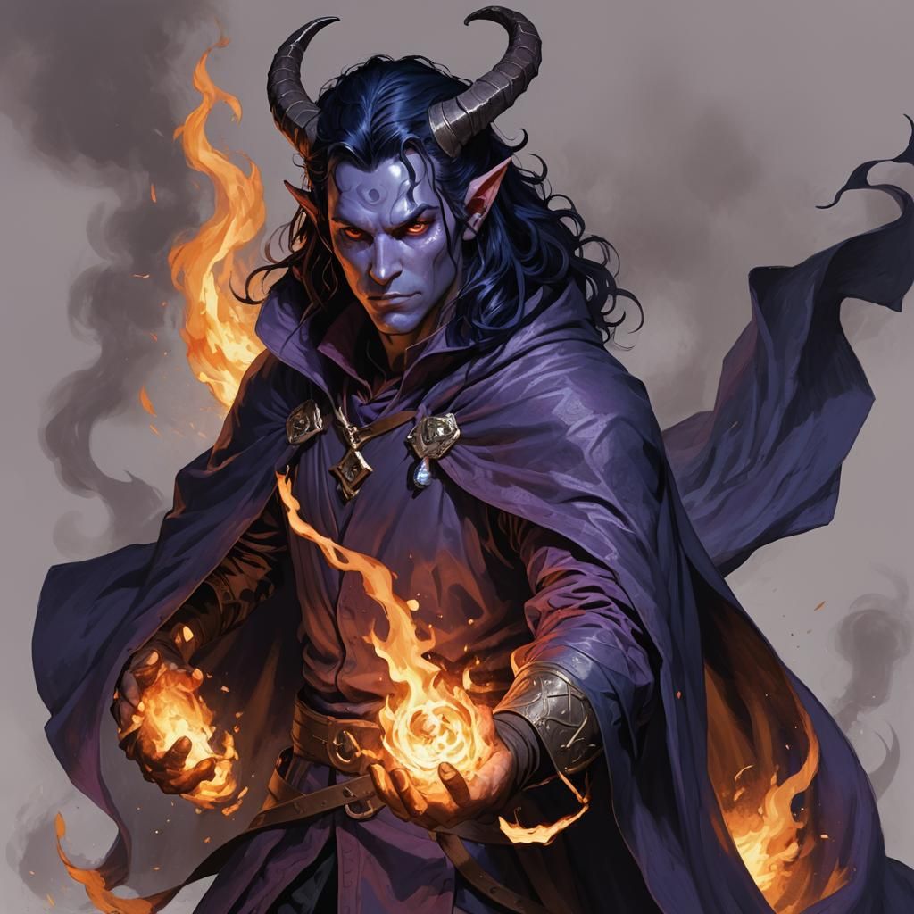 dnd tiefling warlock