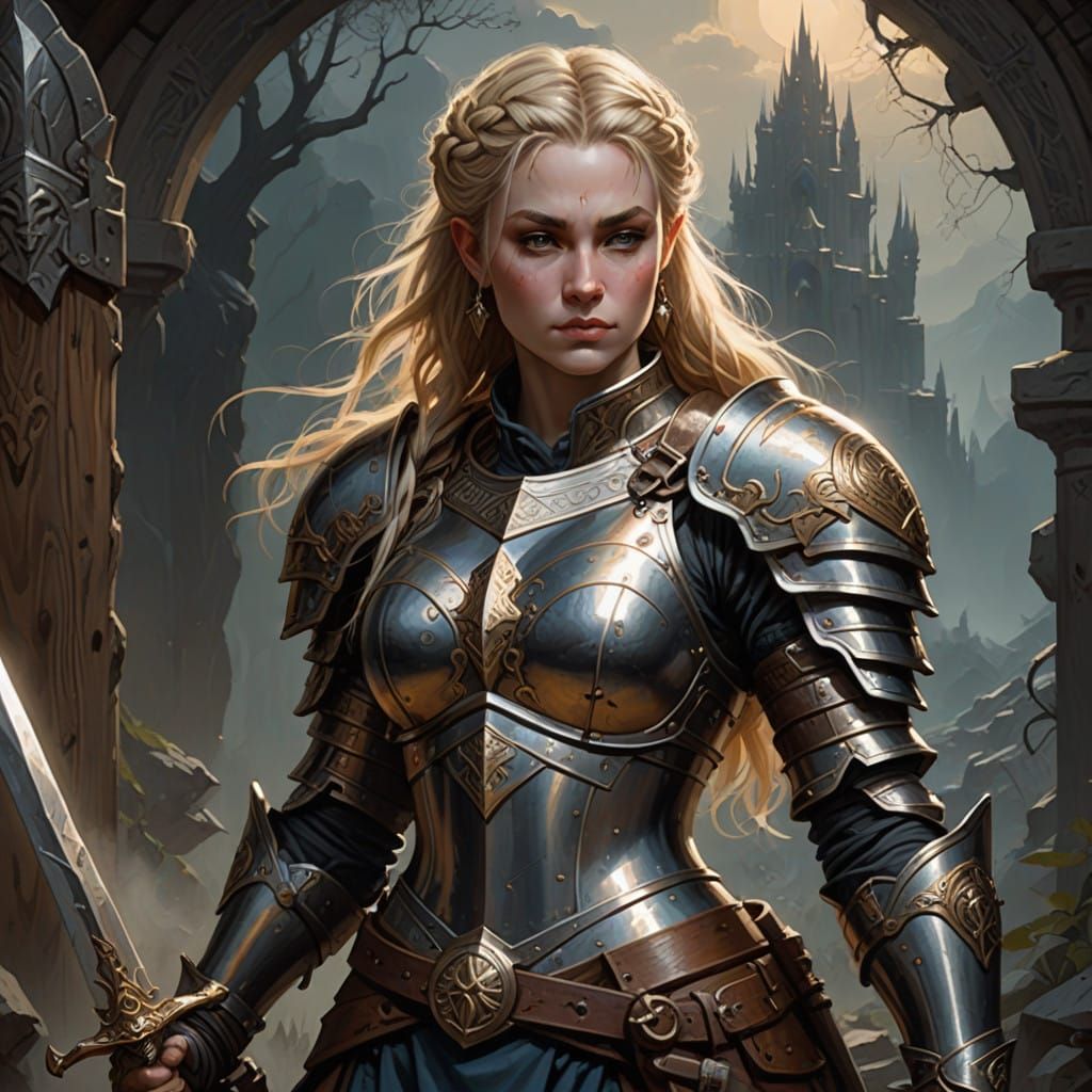 Dwarf Paladin of Ancient Goddess Paha