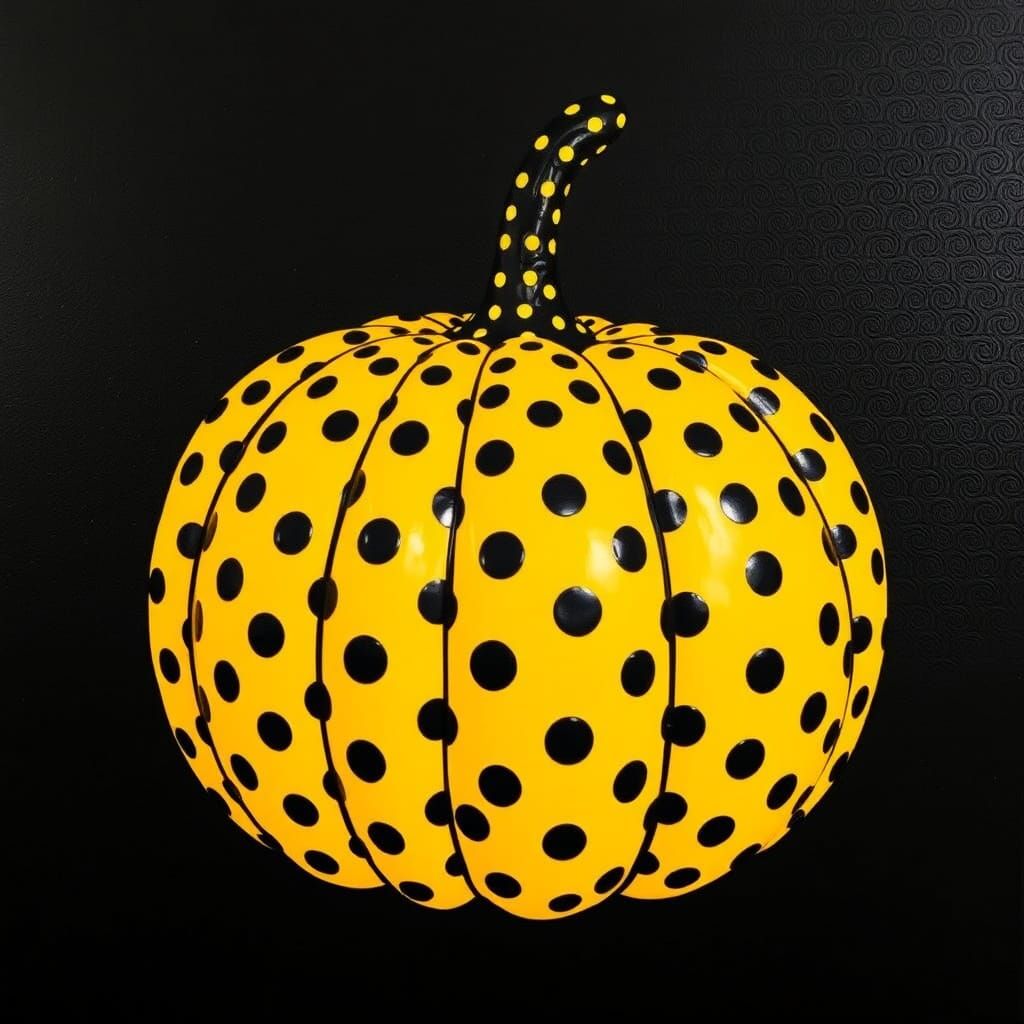 Polka Dot Pumpkin in Kusama Style