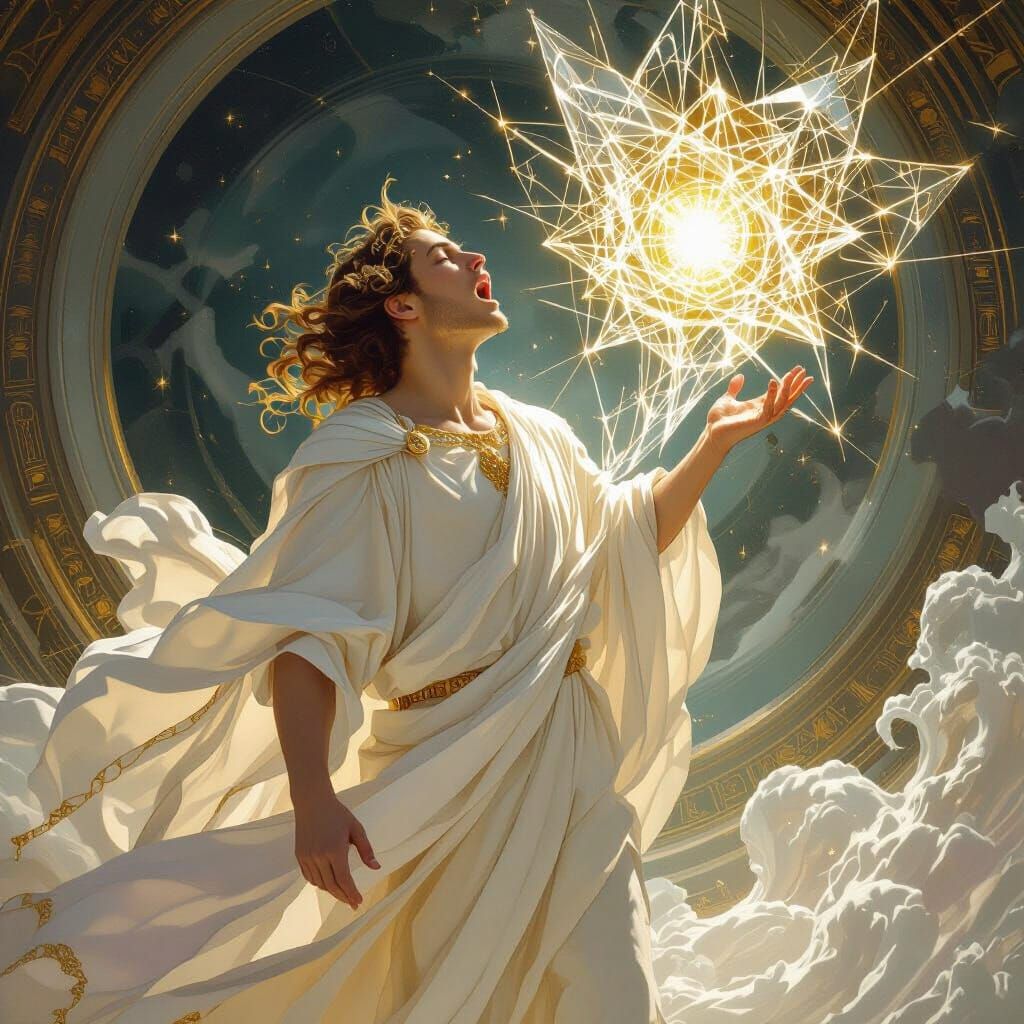 Radiant Figure Uttering Truth as Neoplatonic Allegory