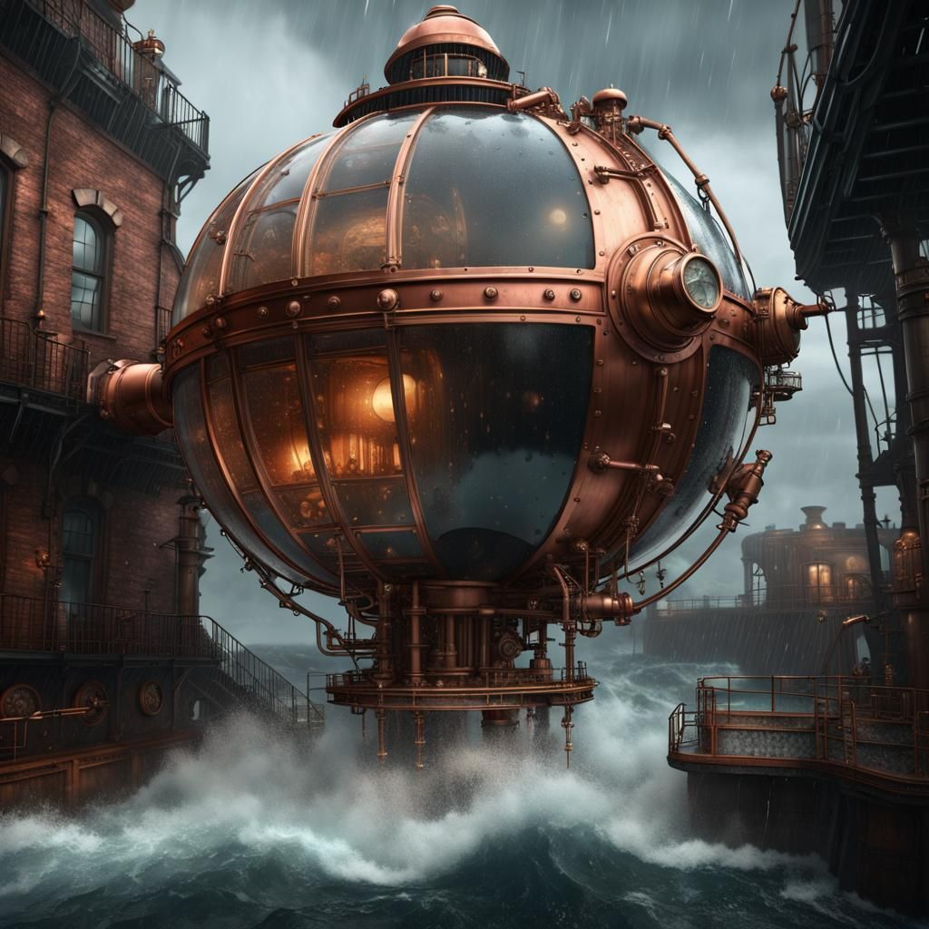 Wet docked Bathysphere