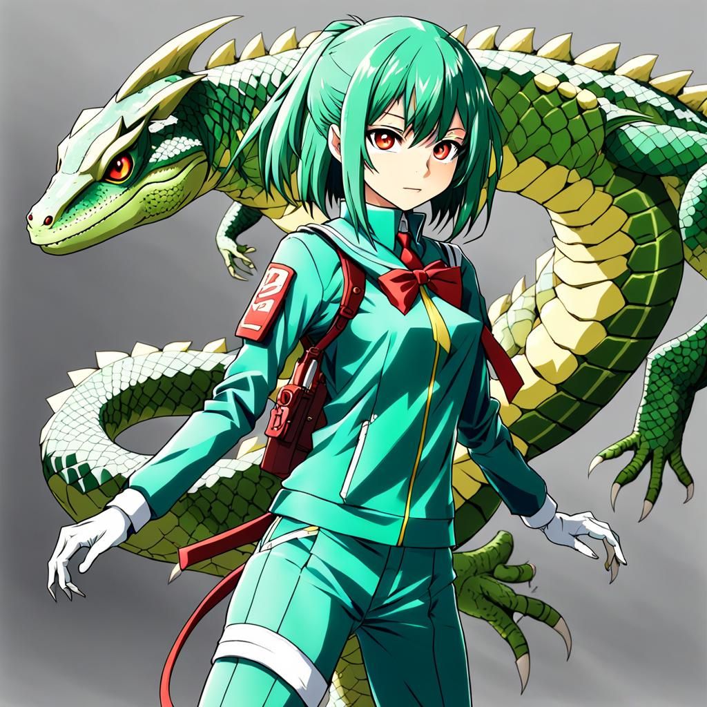 Setsuna Tokage Reptilian Character in Fantasy Art