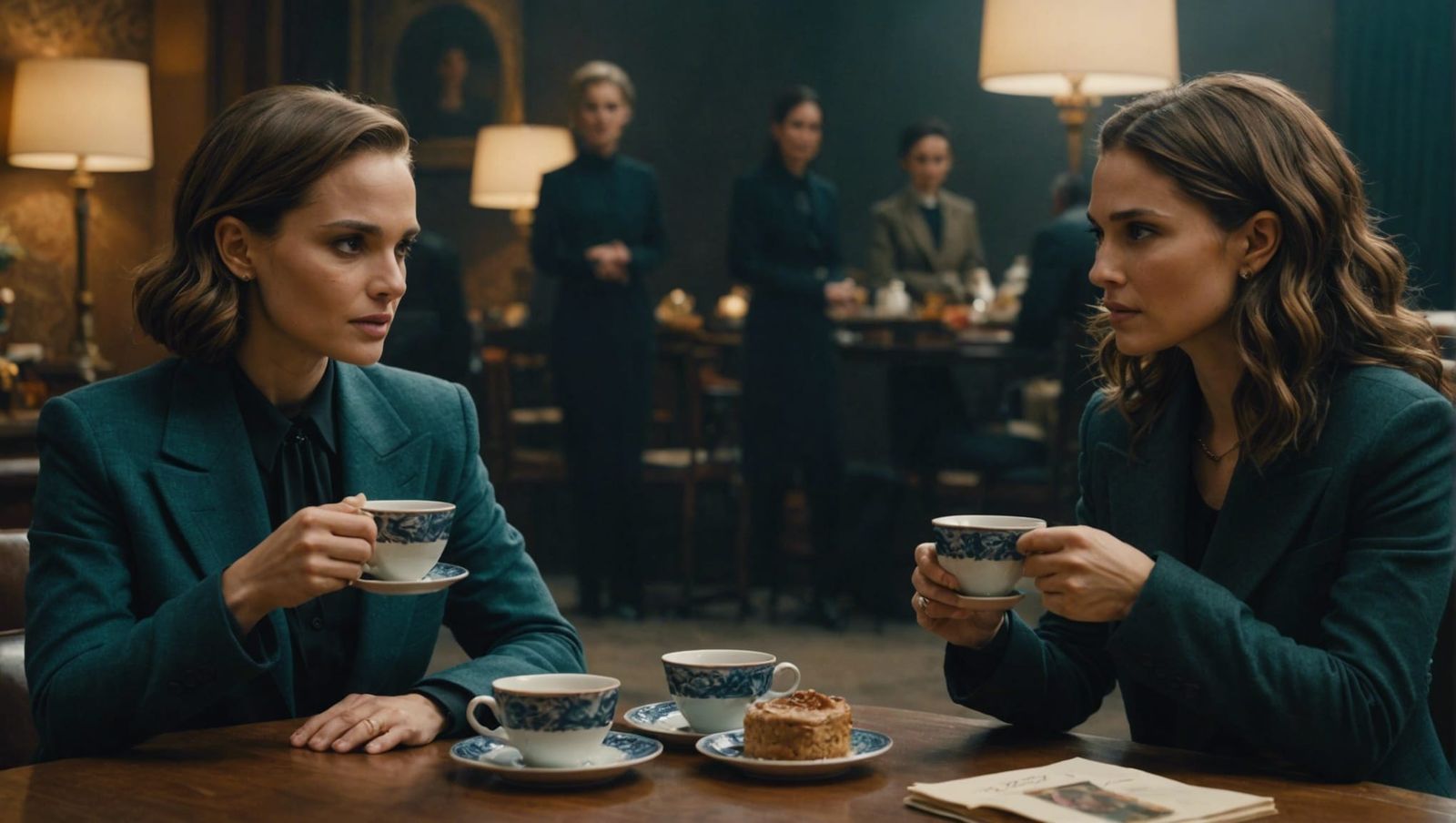 Actresses Having Tea, Cinematic Film Still