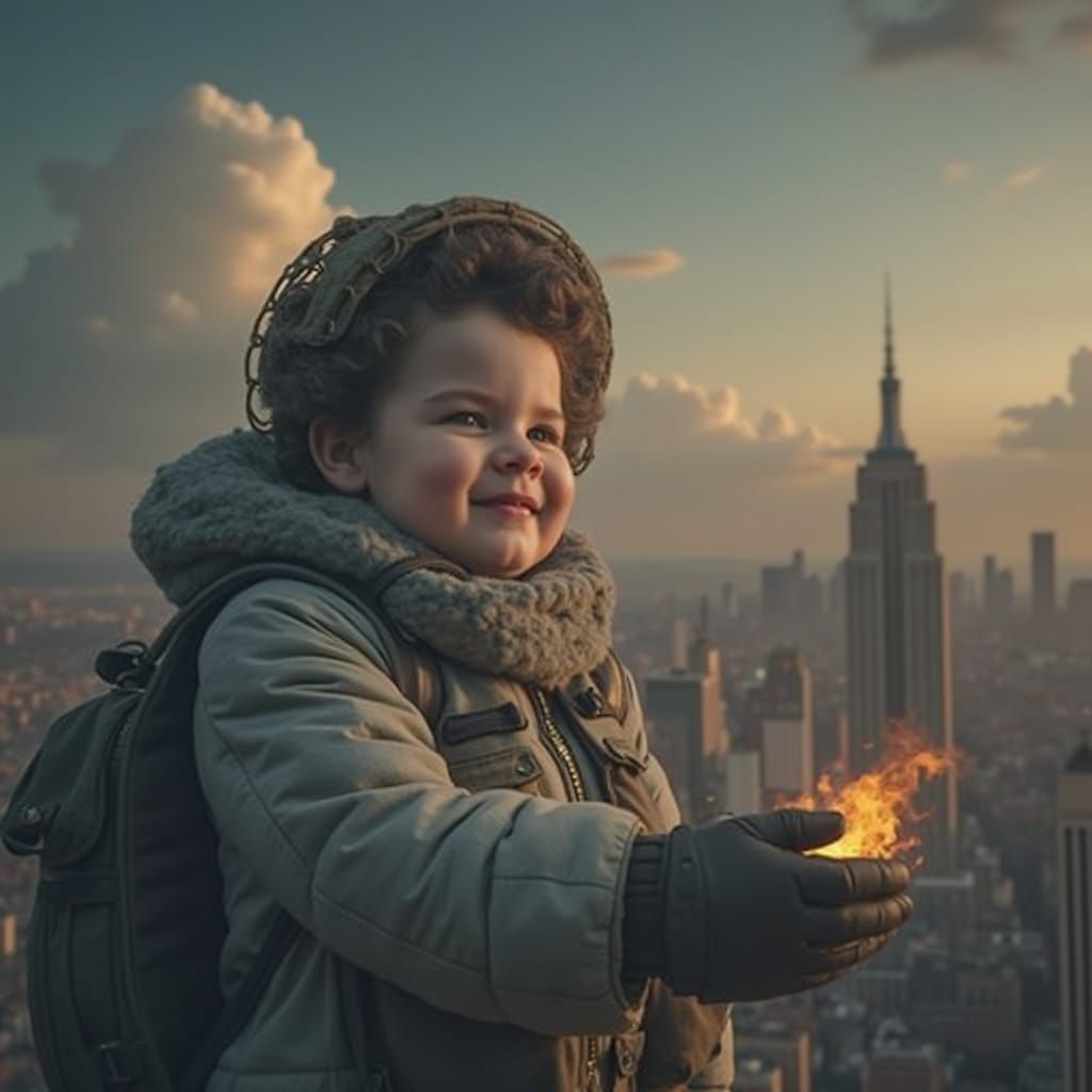 Child's Dreams in Ruins Amidst Algorithmic Society