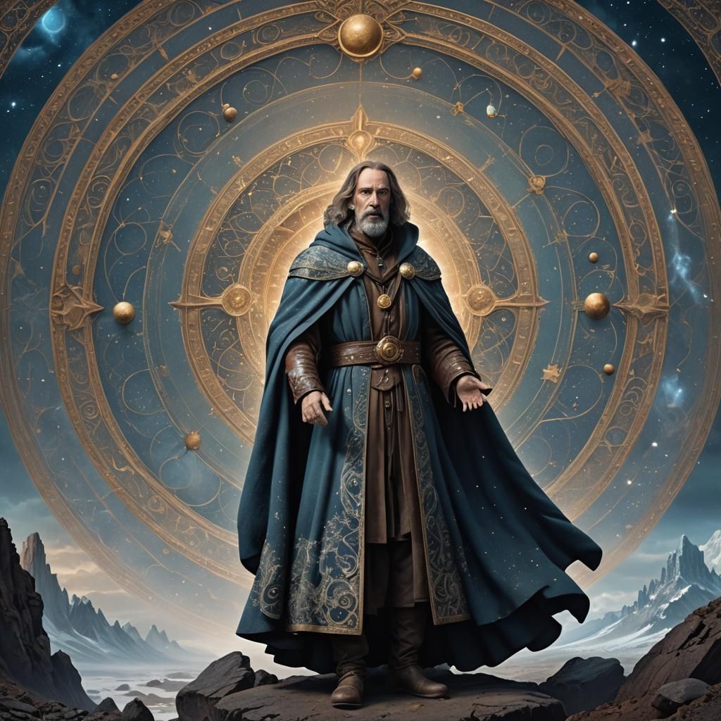 Mystical Pluto Being in Fantastical Matte Painting