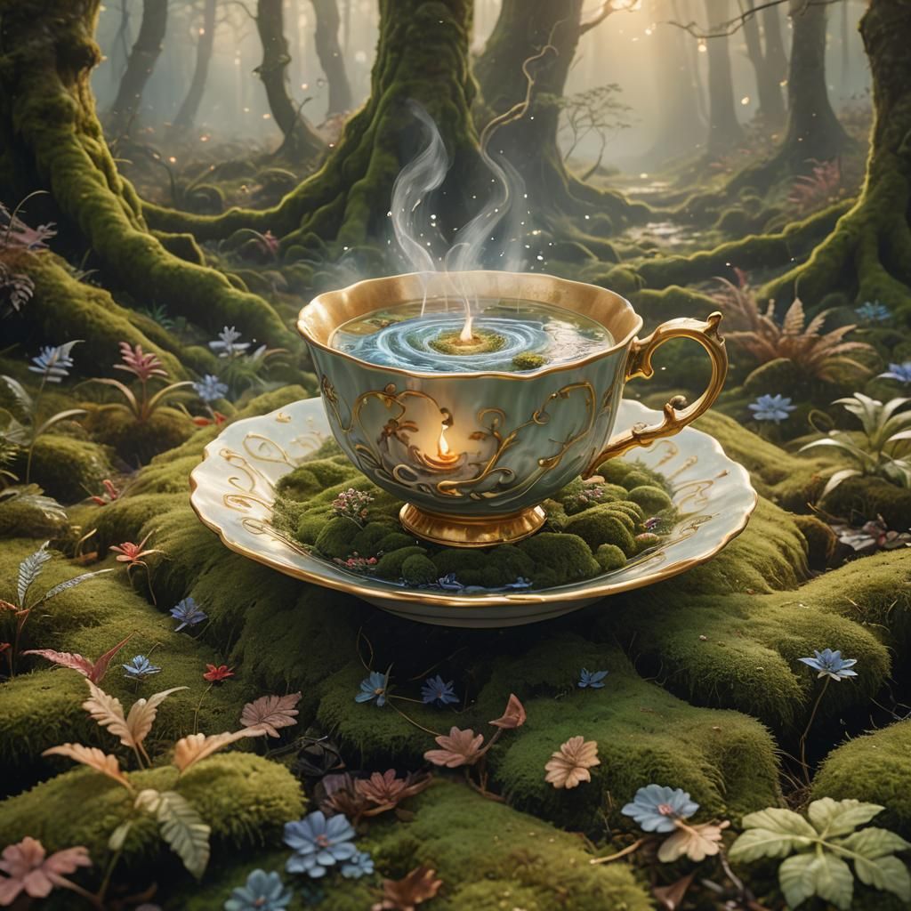Storm in Teacup: Ethereal Fantasy Macro Photography