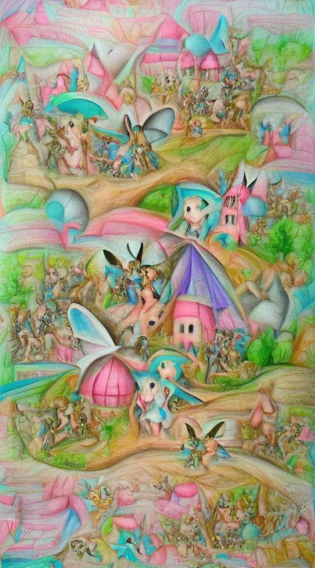 Whimsical Fairyland in Renaissance Style