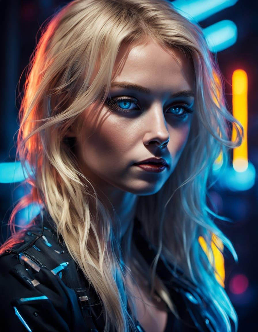 Fauvist Nightclub Beauty in Vibrant Colors