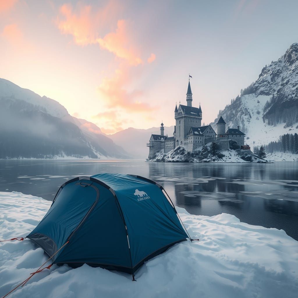 Swiss Winter Wonderland in Epic Digital Painting
