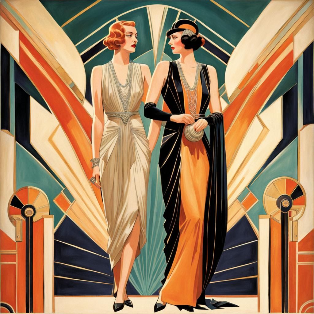 Art Deco Inspired Image from the Roaring Twenties