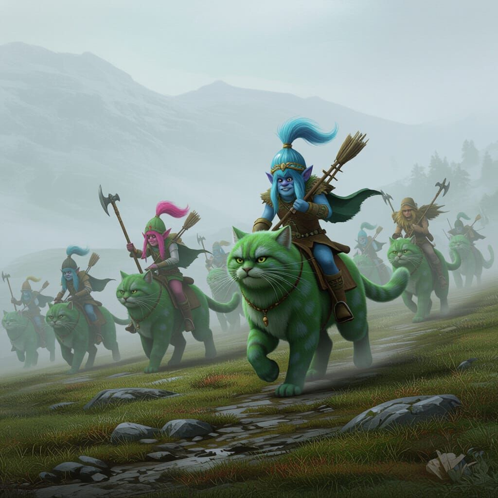 Trolls on Moor Cats Prepare for War